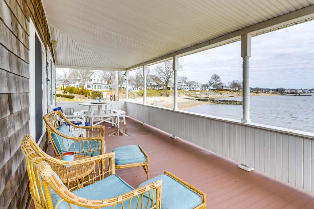 Dreamy Waterfront Westbrook Home on Private Beach