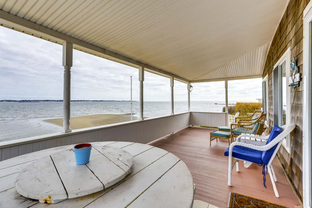 Dreamy Waterfront Westbrook Home on Private Beach
