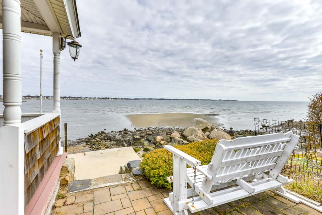 Dreamy Waterfront Westbrook Home on Private Beach