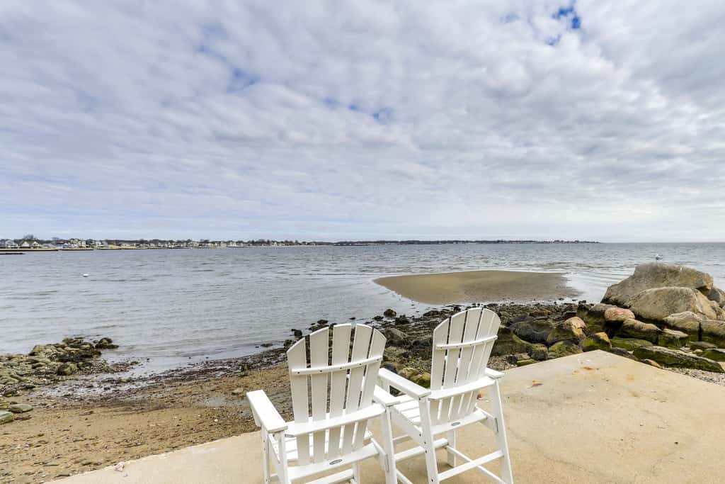 Dreamy Waterfront Westbrook Home on Private Beach