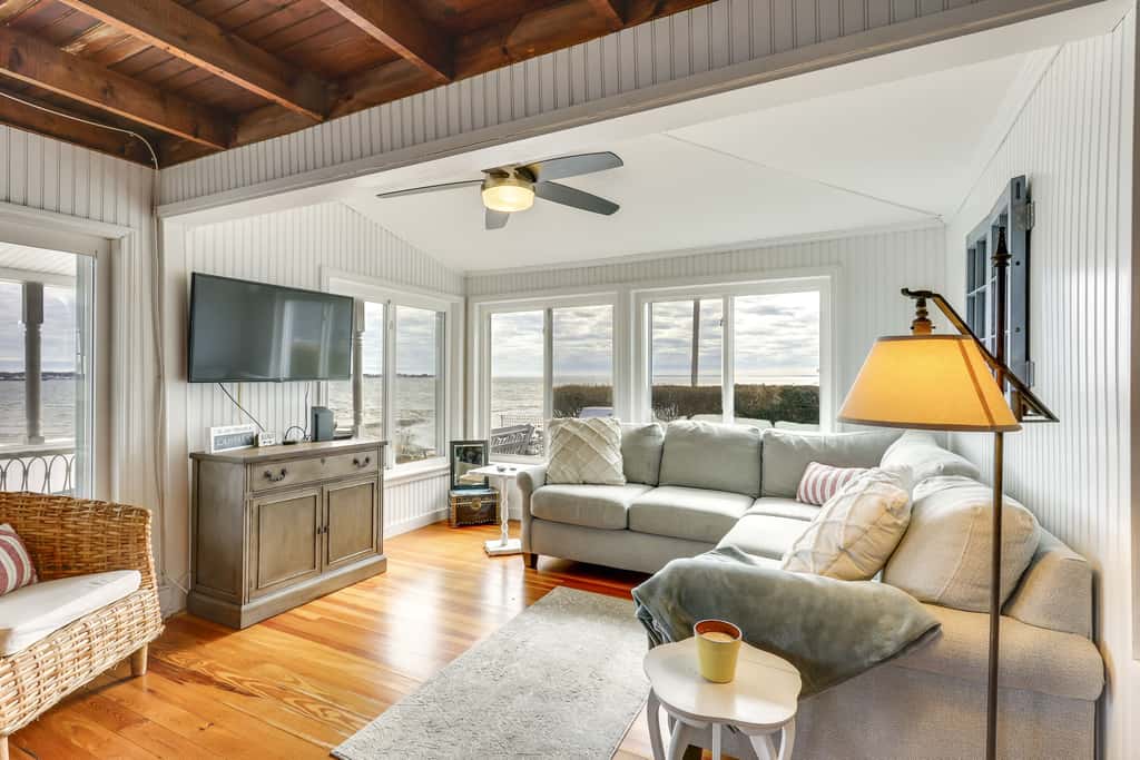 Dreamy Waterfront Westbrook Home on Private Beach