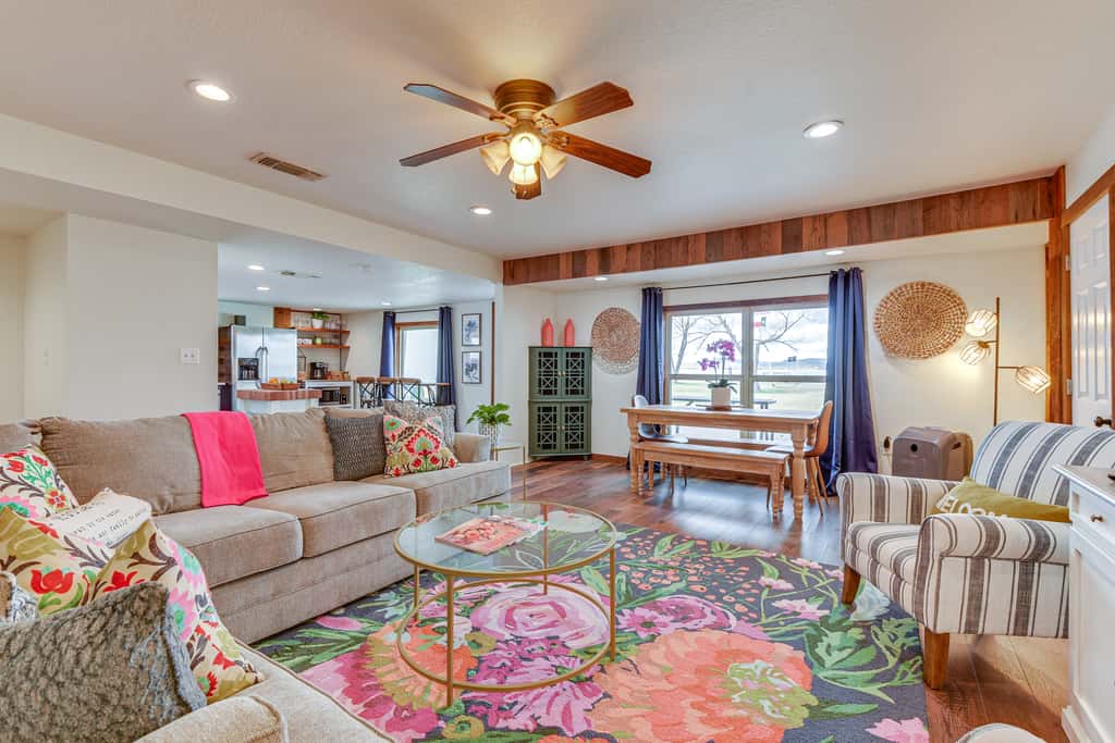 Lakefront Graford Home w/ Fire Pit + Private Dock!