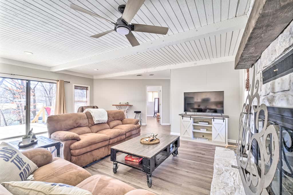 Dock + Lake Access! Updated Cottage in Afton