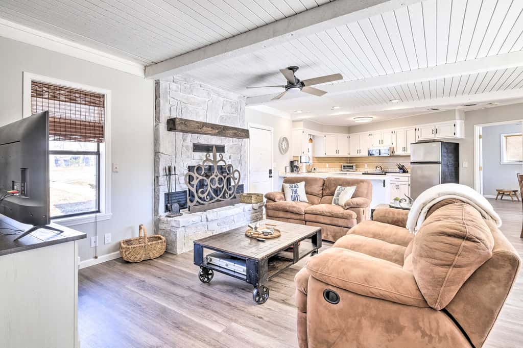 Dock + Lake Access! Updated Cottage in Afton