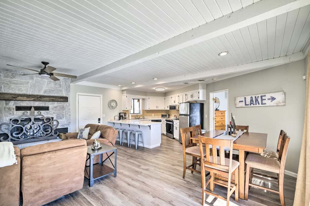 Dock + Lake Access! Updated Cottage in Afton