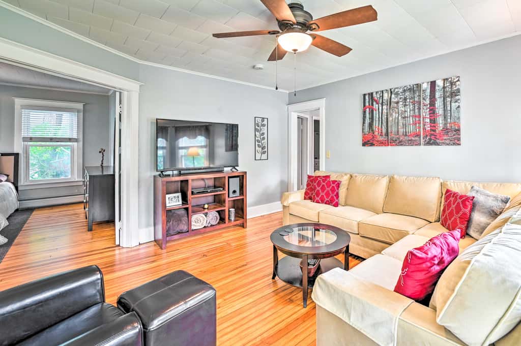 Cozy + Walkable Delmar Getaway w/ Fire Pit!