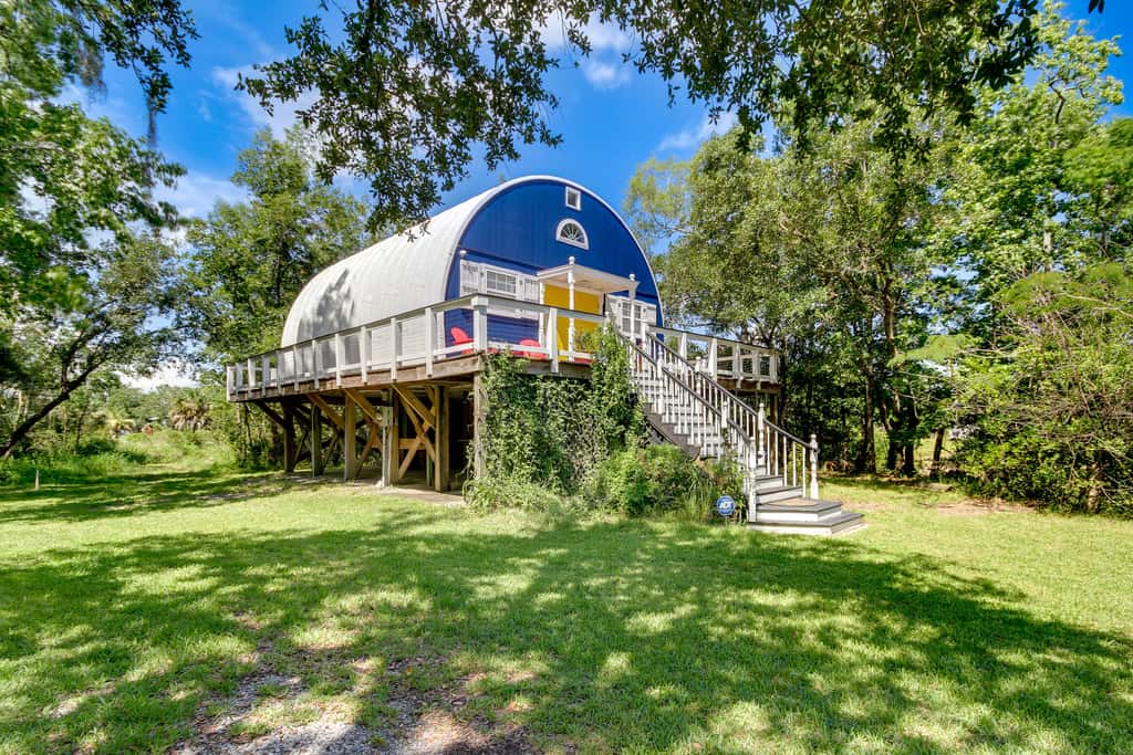 Wraparound Deck: Unique Bay St Louis Home on Canal