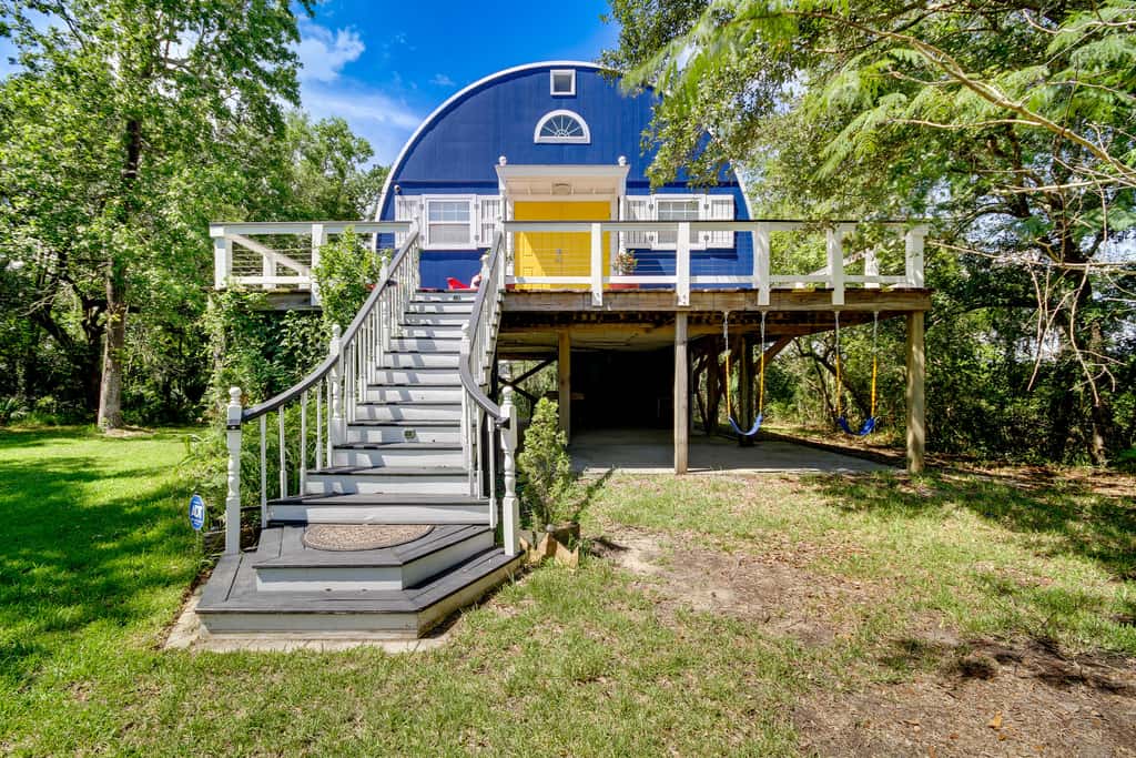 Wraparound Deck: Unique Bay St Louis Home on Canal