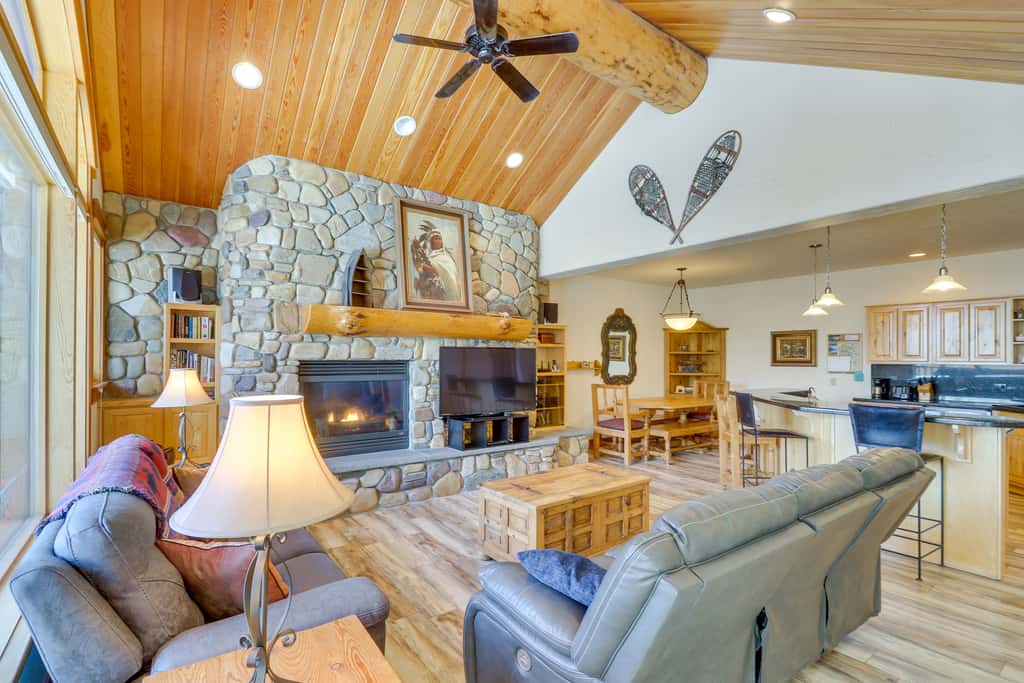 Spacious Whitefish Home w/ Sauna & Ski Resort View