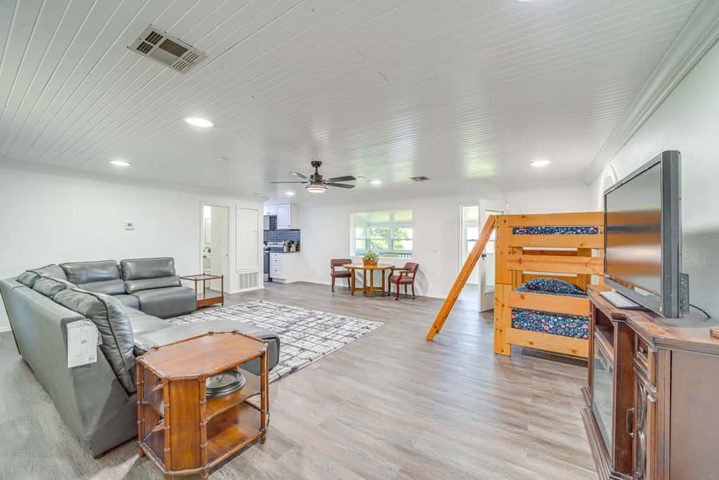 Waterfront Lake Eufaula Home: Dock & Beach Access!