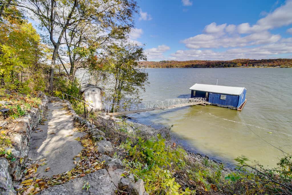 Waterfront ‘StoneHaven at Reed Point’ w/ Swim Spa!