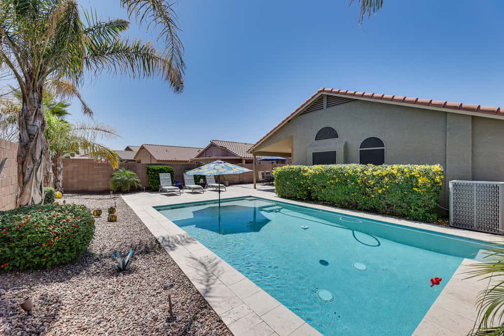 Sunny Maricopa Getaway w/ Private Pool + Fire Pit!