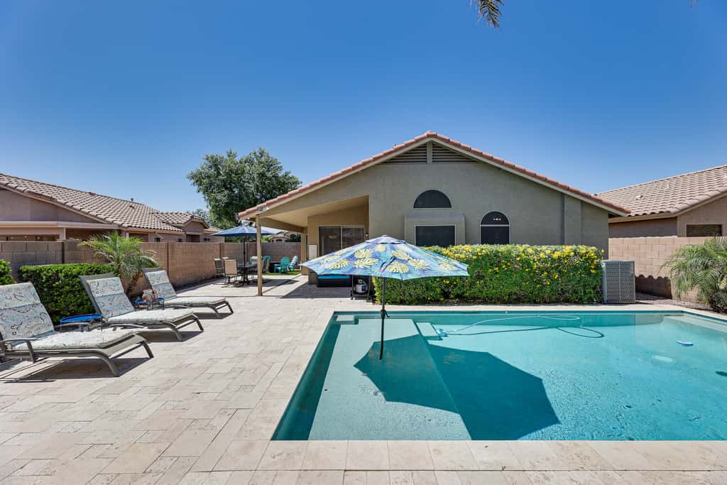 Sunny Maricopa Getaway w/ Private Pool + Fire Pit!