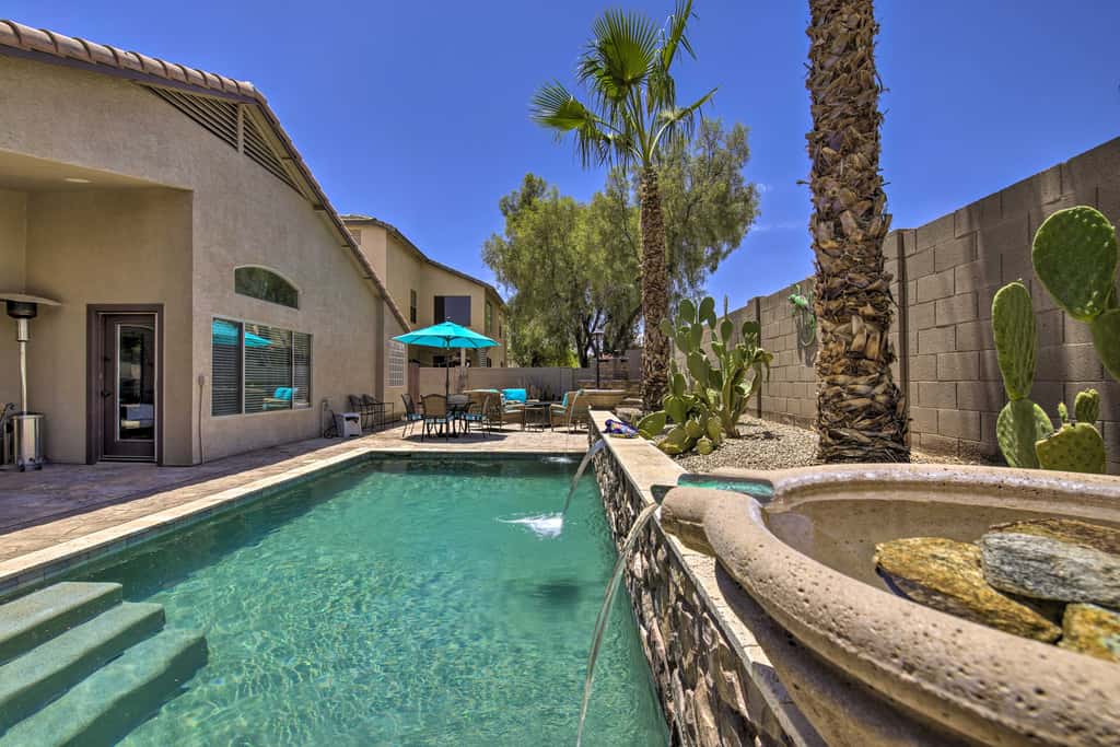 Chic Maricopa Getaway w/ Outdoor Oasis & Pool