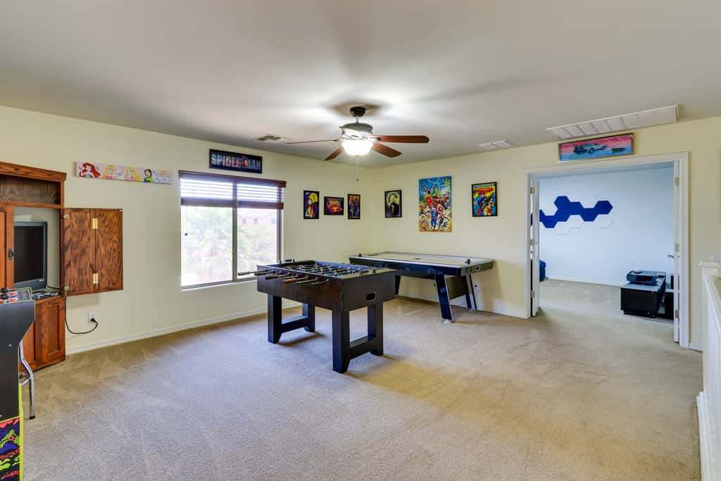 Cheerful Maricopa Gem w/ Home Theater & Game Room!