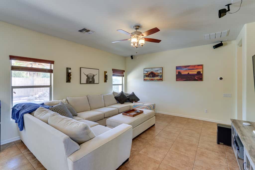 Cheerful Maricopa Gem w/ Home Theater & Game Room!
