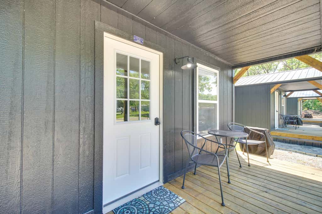 Close to Lake: Grove Cabin w/ Shared Fire Pit!