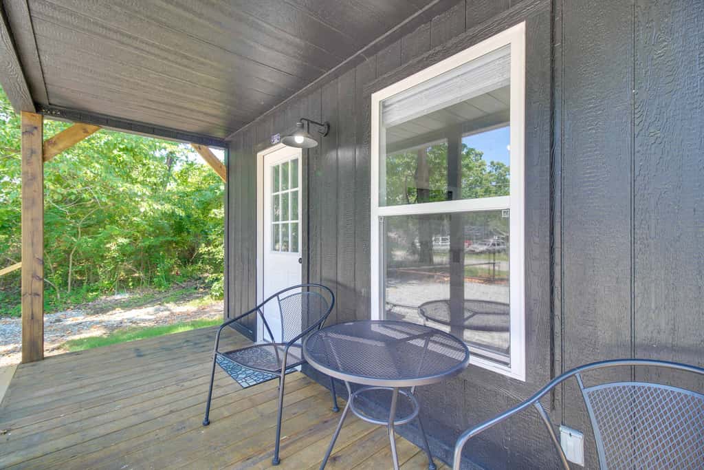 Close to Lake: Grove Cabin w/ Shared Fire Pit!