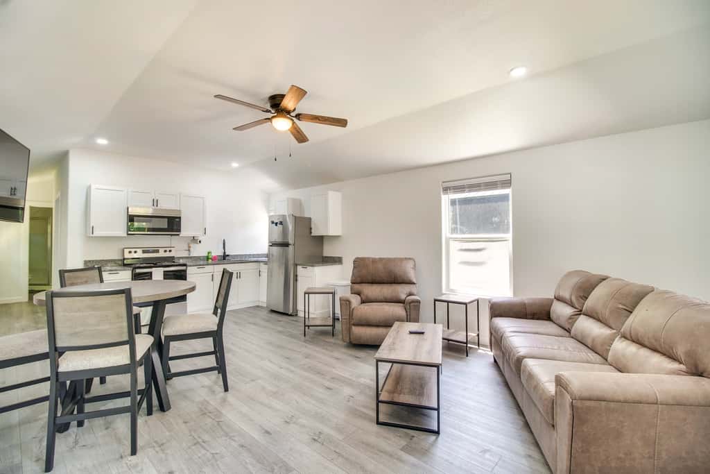 Close to Lake: Grove Cabin w/ Shared Fire Pit!