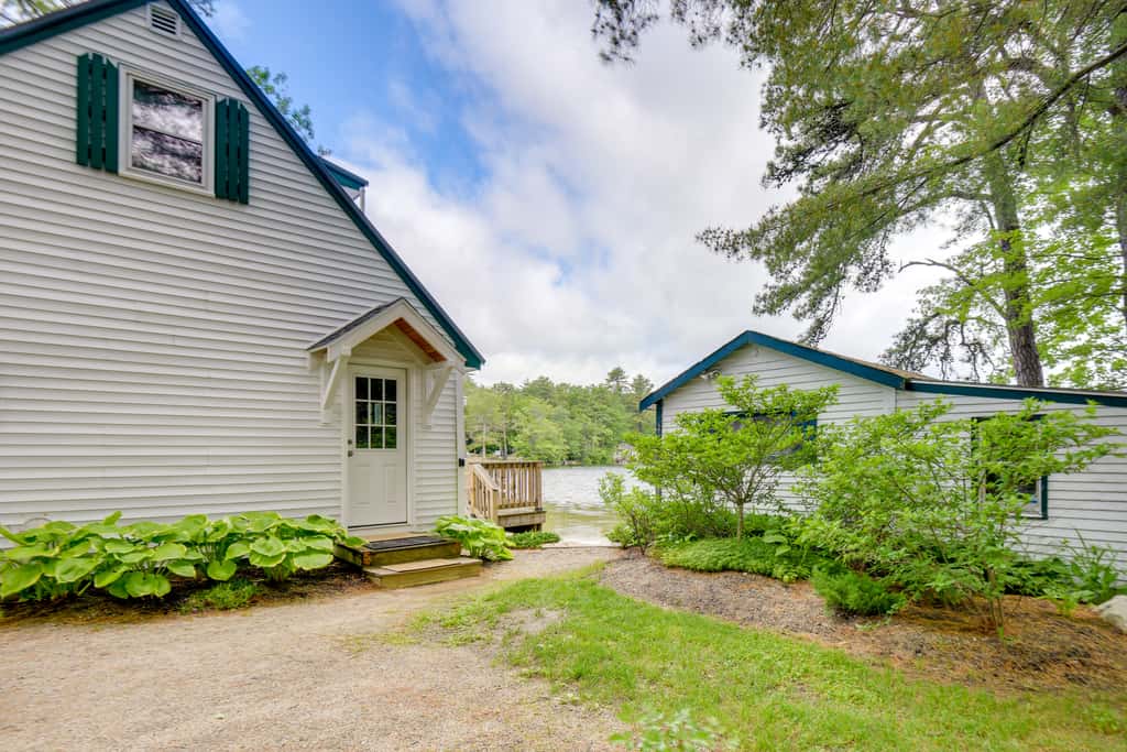 Waterfront Gray Home w/ Furnished Deck & Fire Pit!