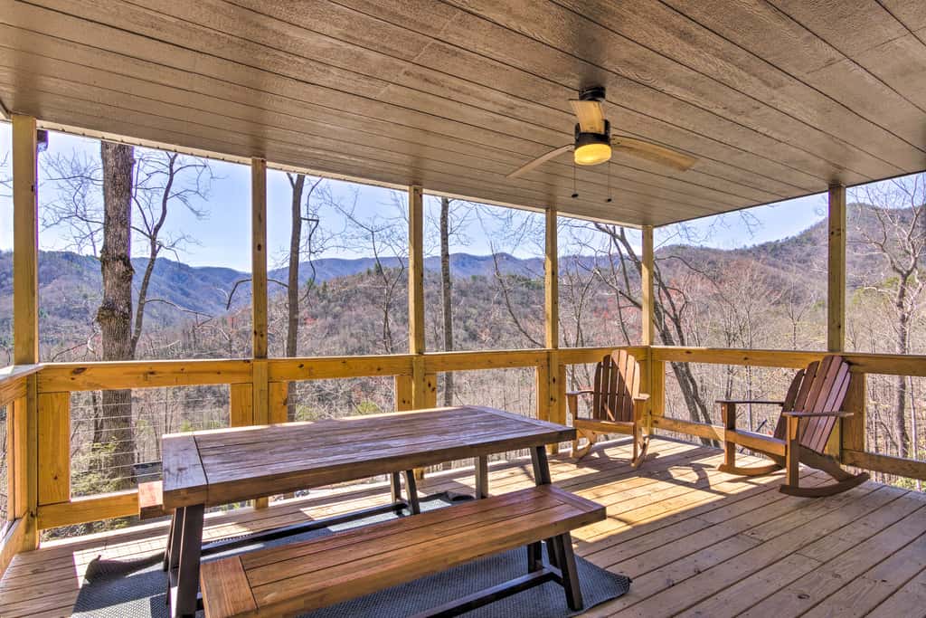 Panoramic Mtn Views & Hot Tub! Secluded Marion Gem