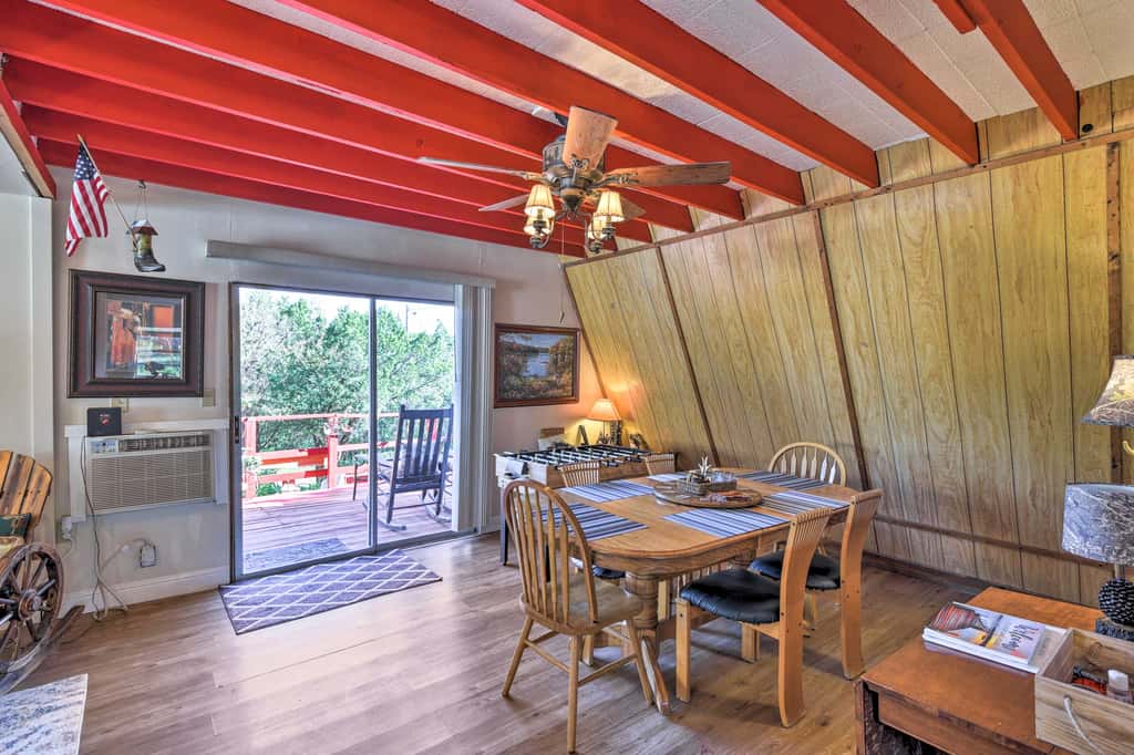 Steps to Lake! Charming Cabin: Pool Access & Decks