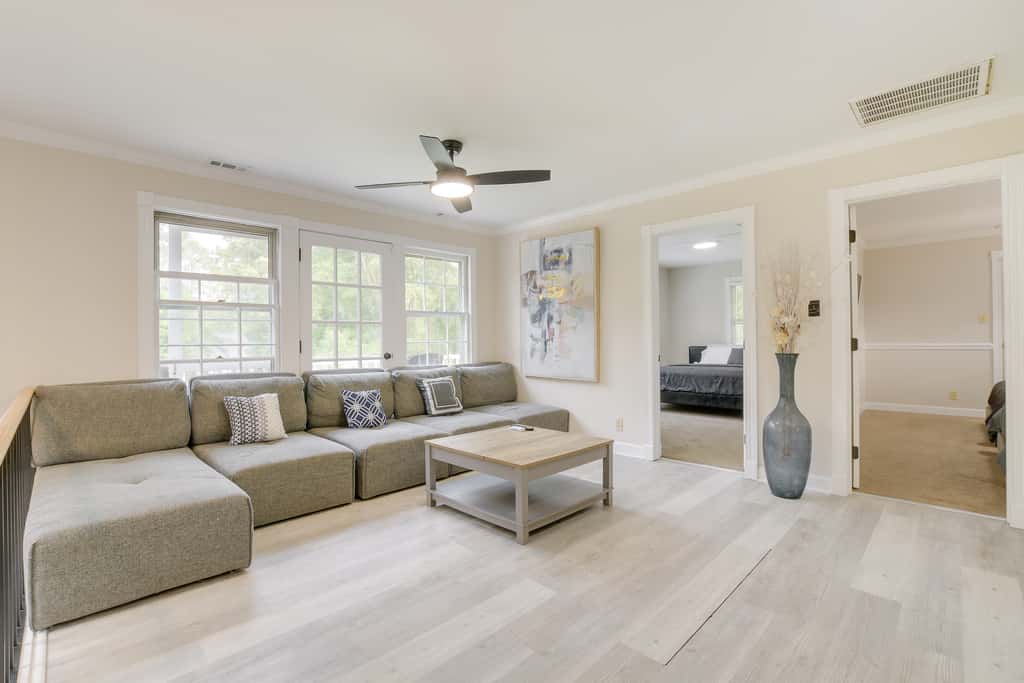 Spacious Durham Home w/ Fire Pit & Hot Tub!
