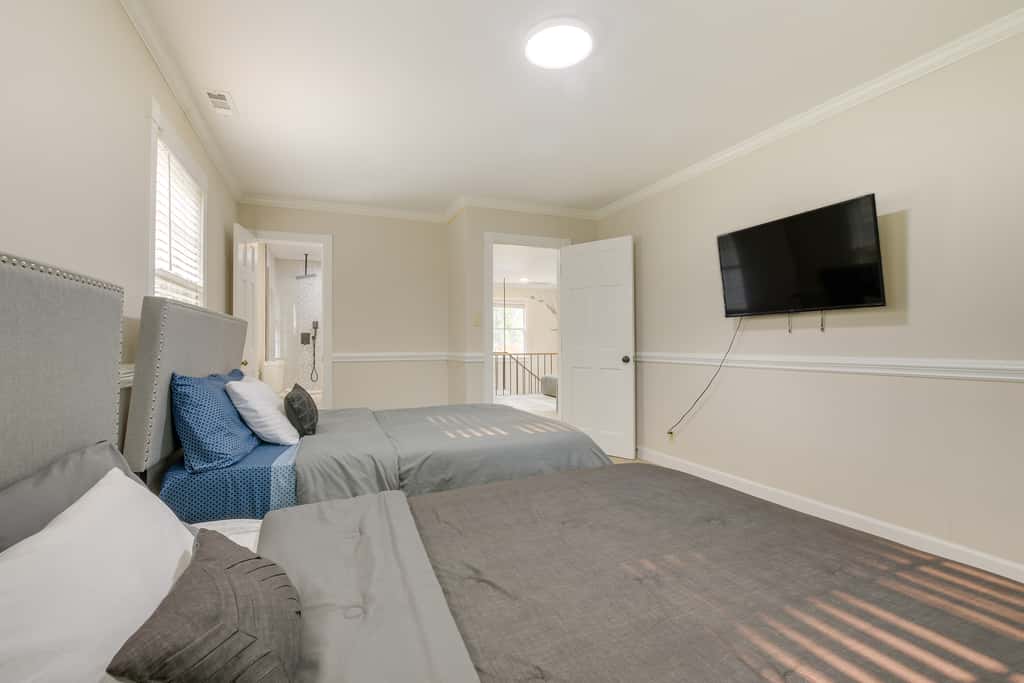 Spacious Durham Home w/ Fire Pit & Hot Tub!