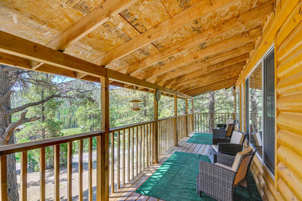 Furnished Deck & Mountain Views: Panguitch Cabin