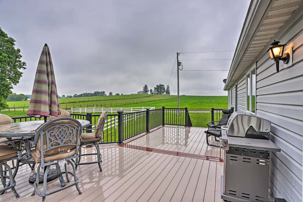 Millersburg Home w/ Covered Porch & Fire Pit!