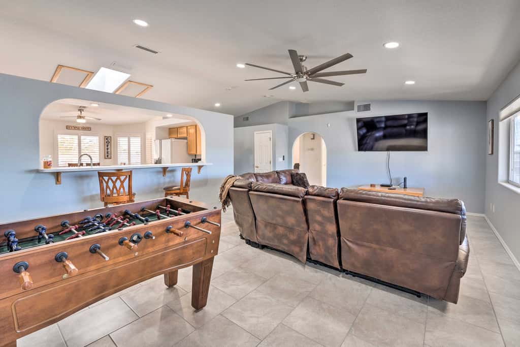 Patio + Fire Pit: Central Home in Lake Havasu City
