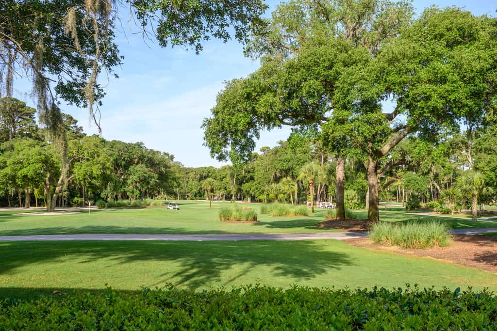 A beautifully updated townhome with breathtaking panoramic golf views, tucked between the world-famous Harbour Town Golf Links and the inviting charm of Sea Pines Center. This relaxed, refined, and irresistibly welcoming escape captures the true essence of coastal living.