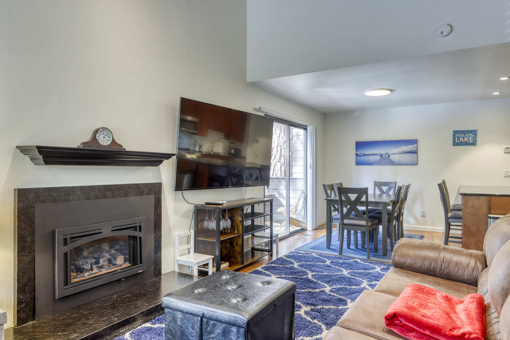 Family Friendly Tahoe Pines Escape with Mountain Comfort and Patio