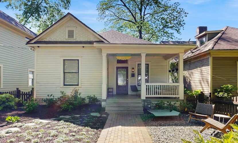 Music-inspired home with dog-friendly yard, deck & record player