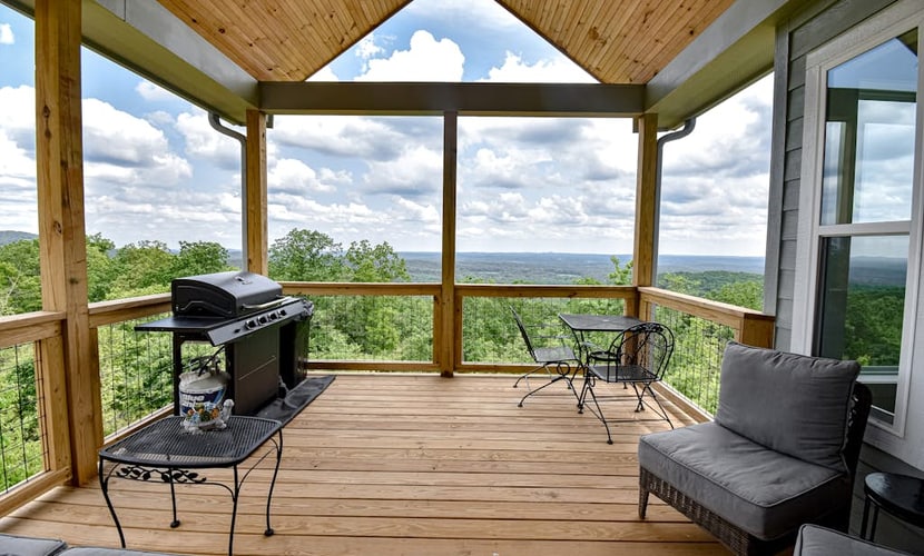 Mountain views, hot tub, firepit & three-story comfort—your North Georgia escape awaits.