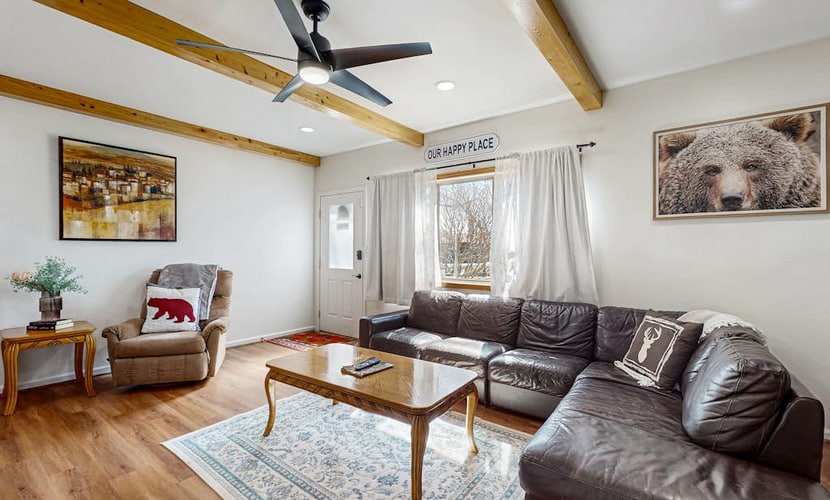 Lower-level riverfront condo - close to everything in downtown Helen