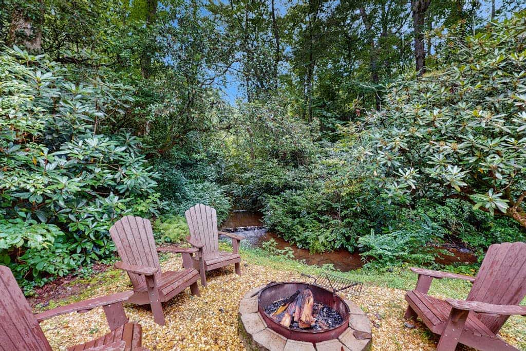 Remodeled creek-side cabin with hot tub & woodland view - dog-friendly