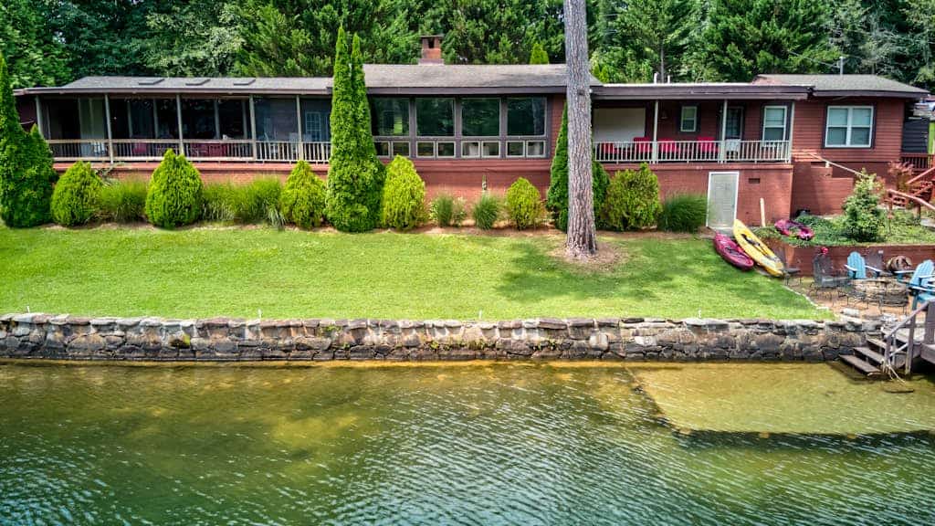 Outdoor adventure on Lake Rabun with floating, swimming, & kayaking