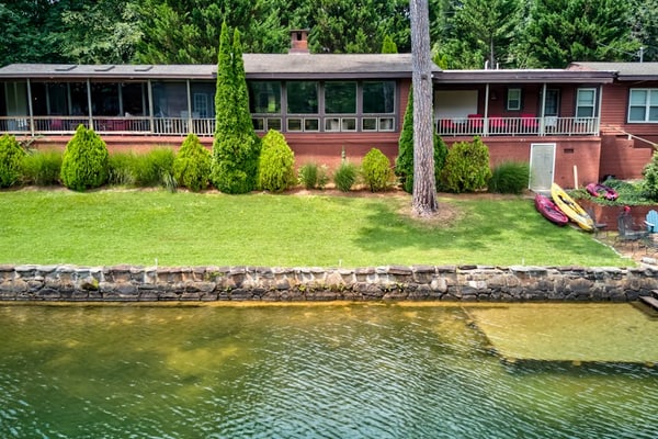 Outdoor adventure on Lake Rabun with floating, swimming, & kayaking