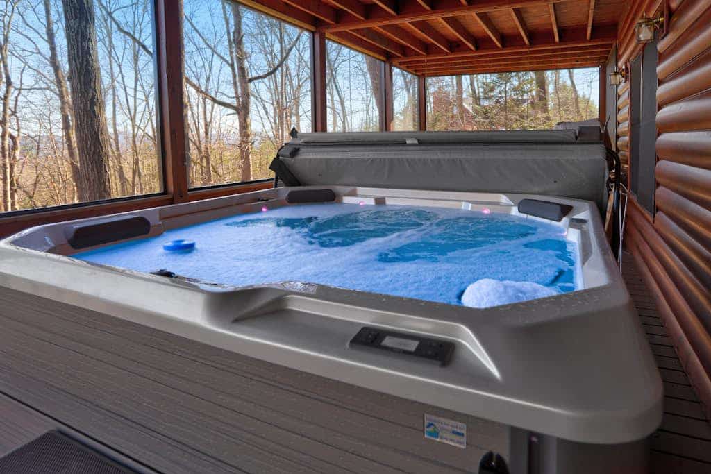 Cozy Wooded Retreat w/ WiFi, Putting Green, Foosball, Private Hot Tub & Views