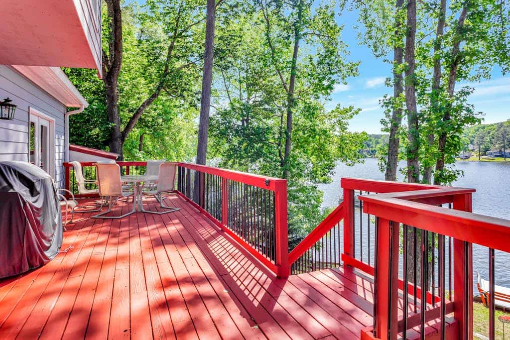 Dog-friendly lake house with dock, decks, firepit, grill, fireplace, & WiFi