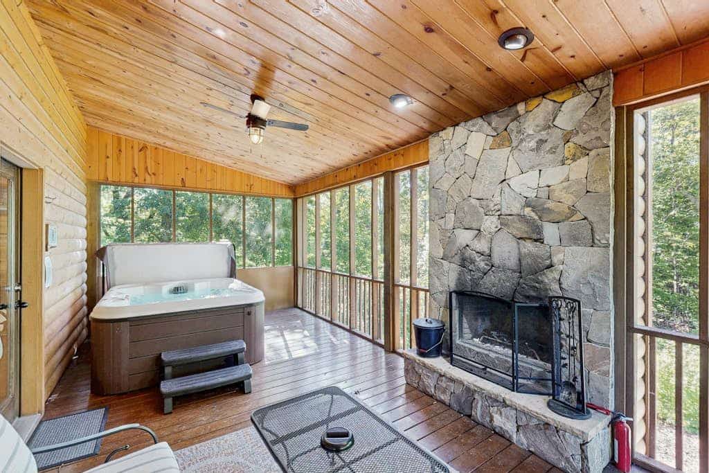 Charming Getaway with Private Hot Tub, Sauna, & Pretty Mountain Views