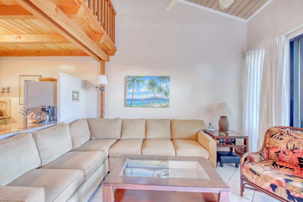 Spacious, oceanfront condo with loft, AC, furnished patio, pool, & views