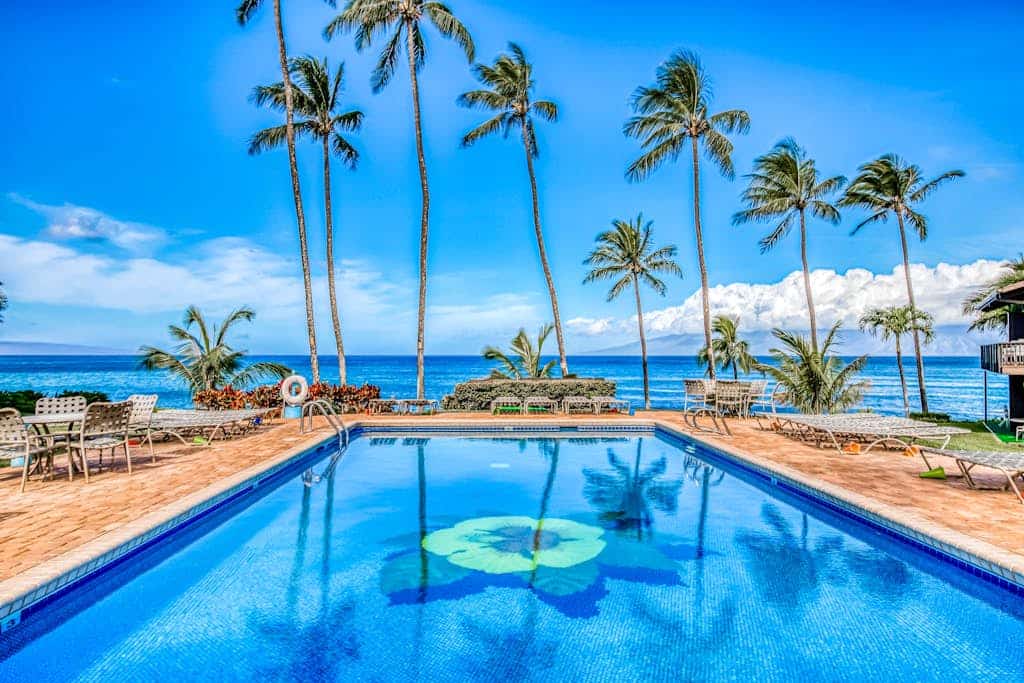 Cozy condo with ocean view, shared pool & high-speed WiFi - walk to the beach!