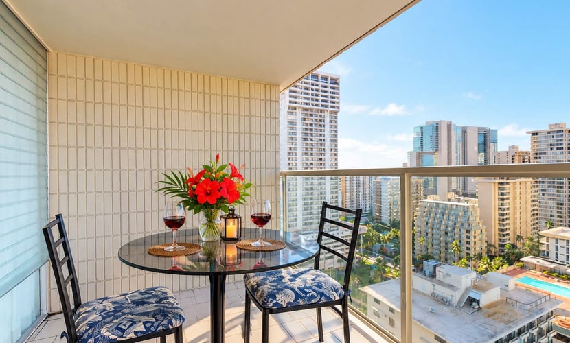 Waikiki condo with lanai, mountain views, pool, hot tub, & sauna