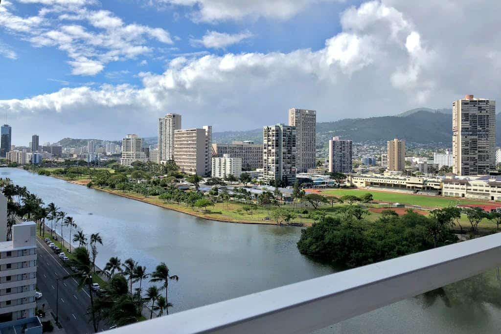 Studio with hardwood floors, ocean views - pool, hot tub, & sauna on-site