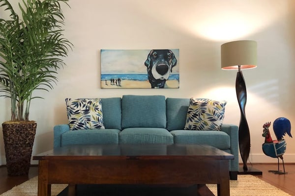 Ocean + mountain view home with WiFi, lanai, onsite pool, & hot tub