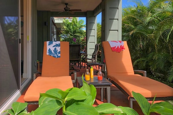 Ocean + mountain view home with WiFi, lanai, onsite pool, & hot tub