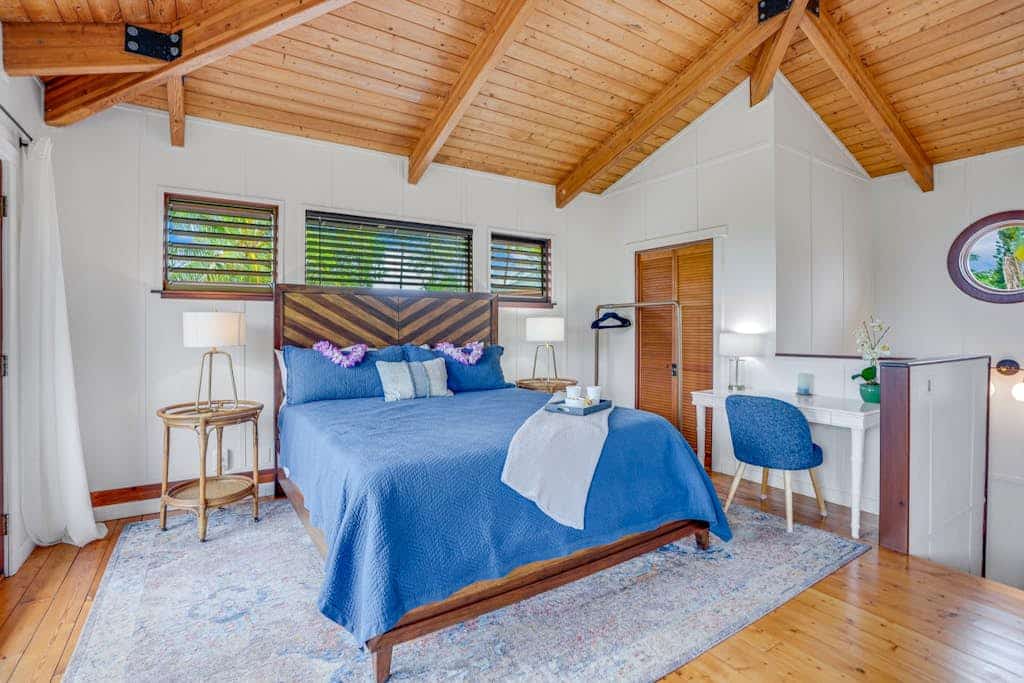 Bright, modern home w/ocean views from the huge wraparound deck & private pool