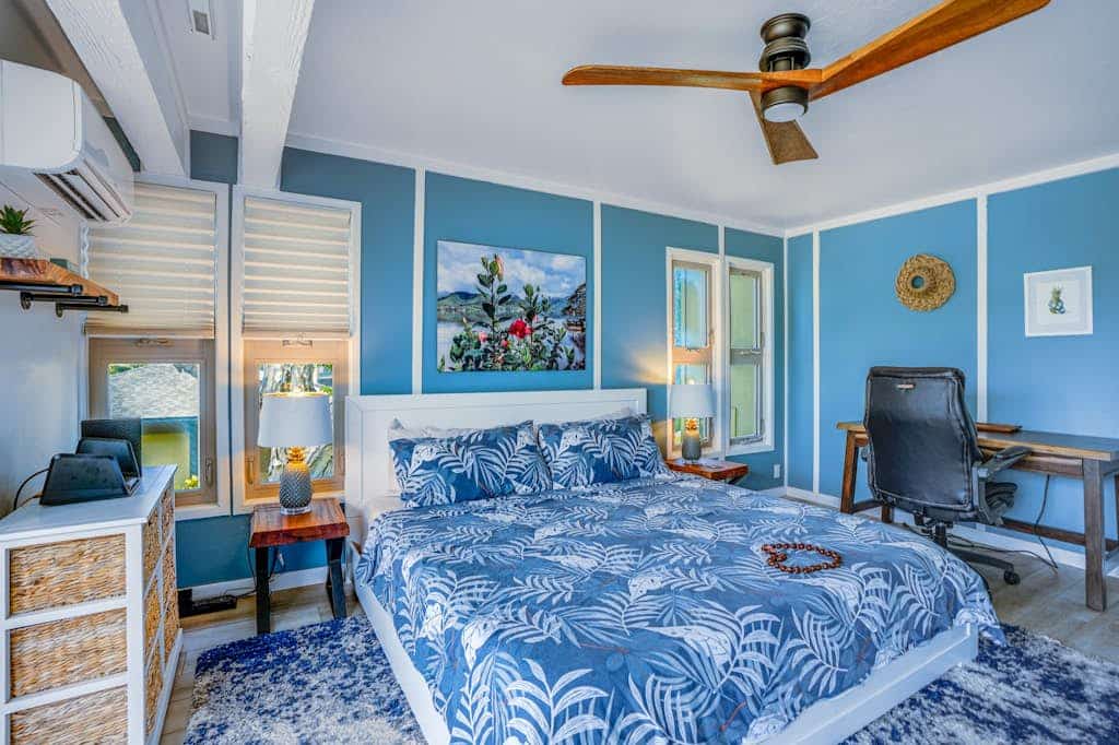 Ocean & mountain view home in amazing setting with pool - walk to Anini Beach